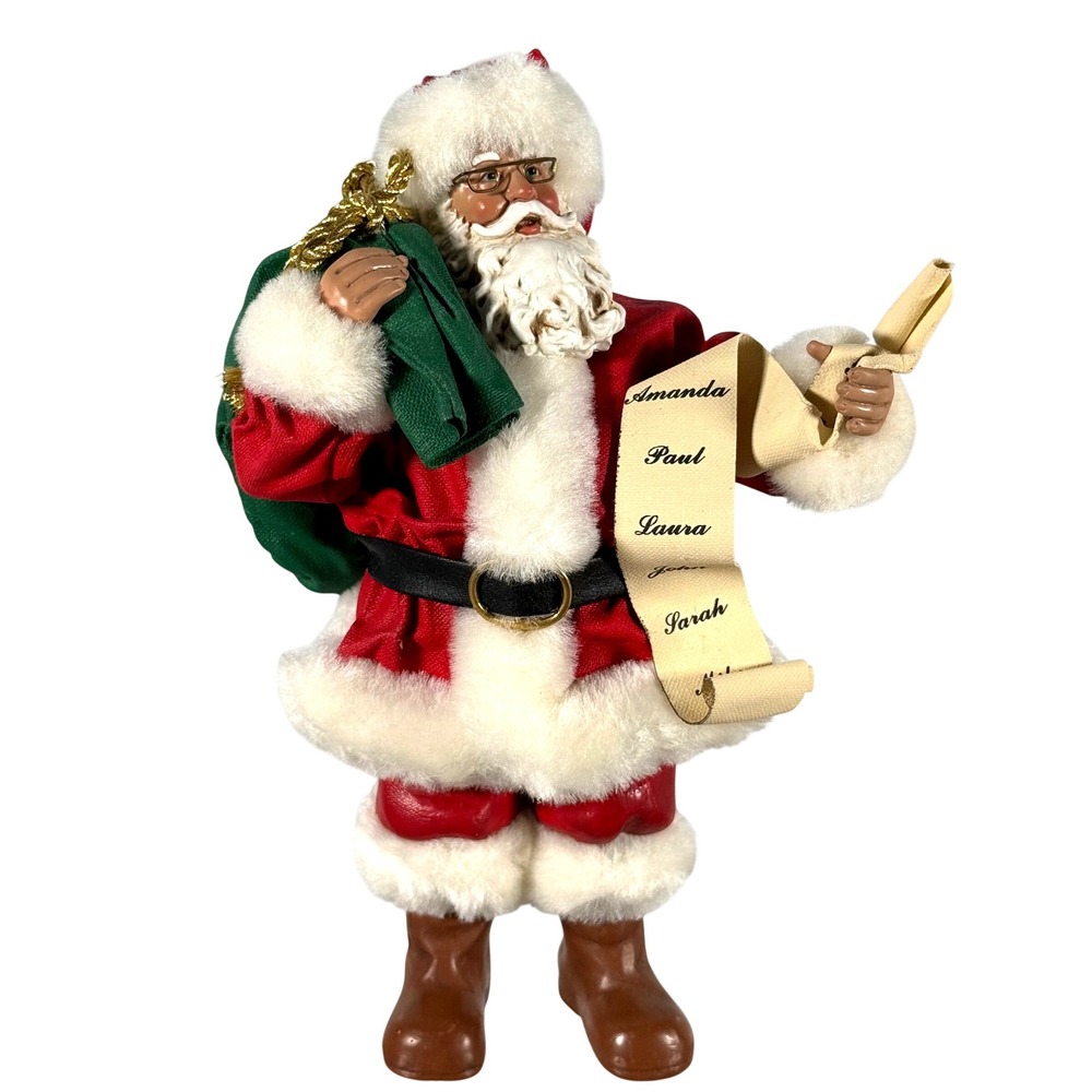Possible Dreams Clothtique Black Santa Claus Figurine 4209 Santa's A List China